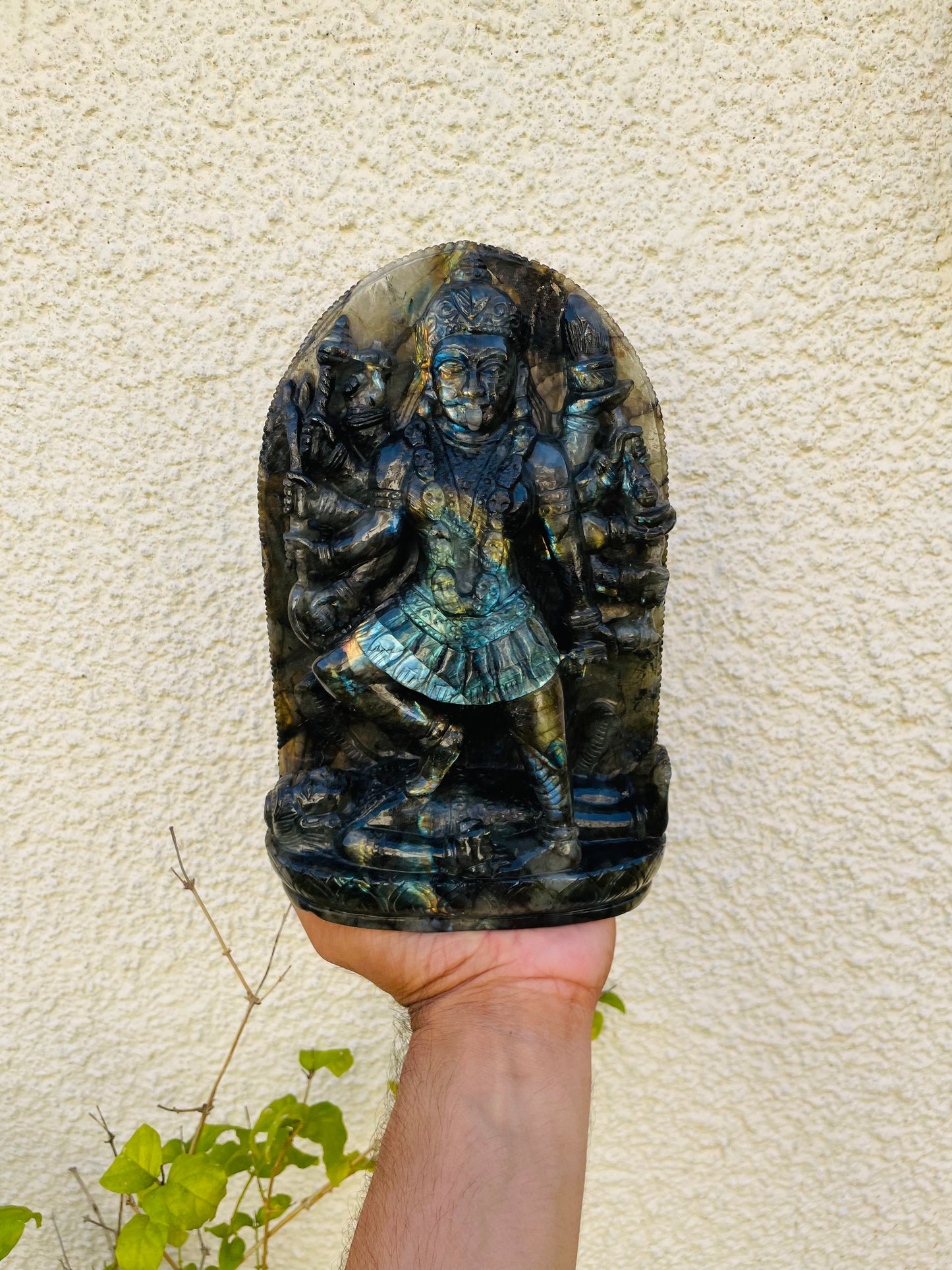 Goddess kaali in Labrodorite