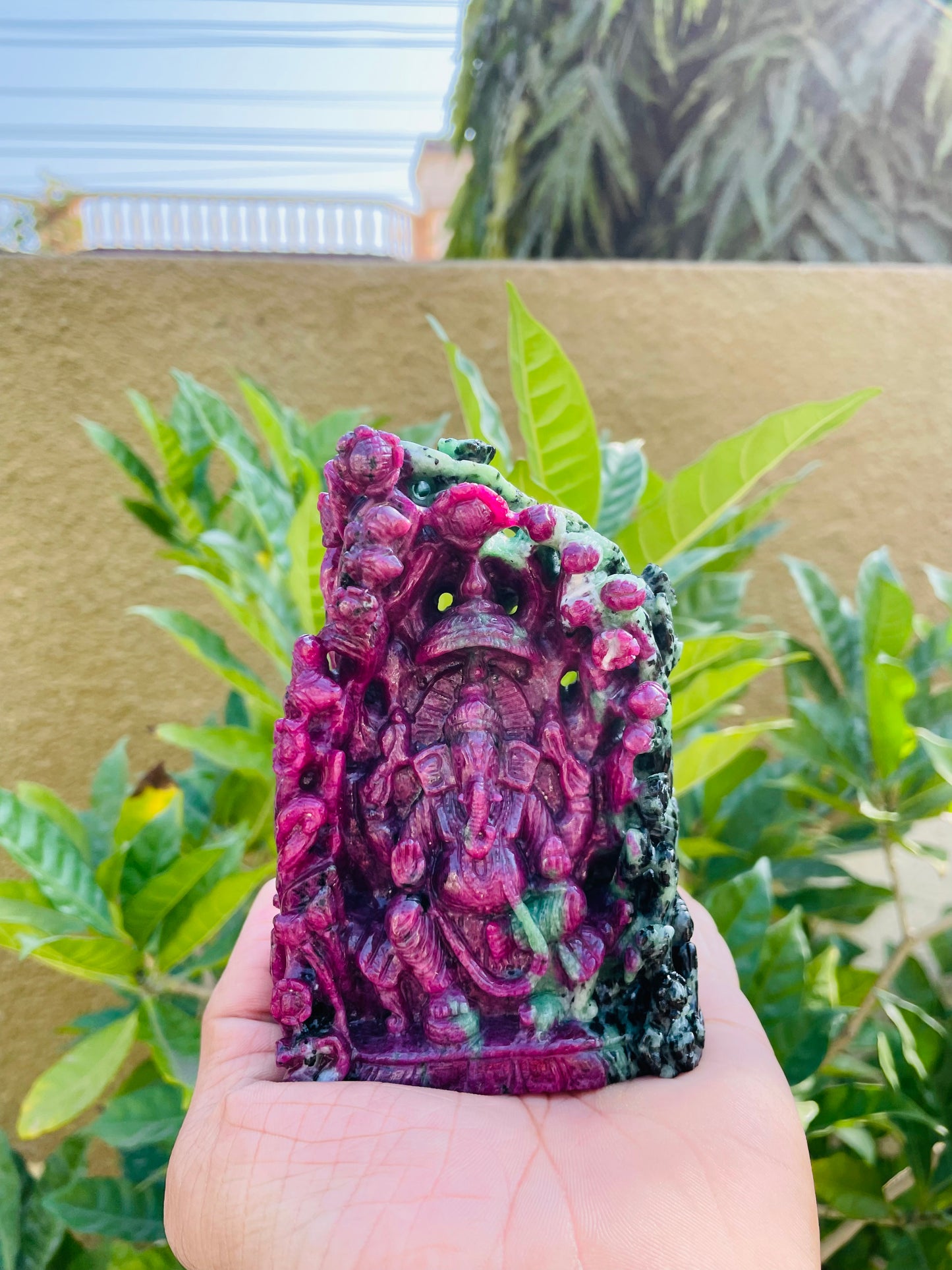 Ruby Zoisite Ganesha