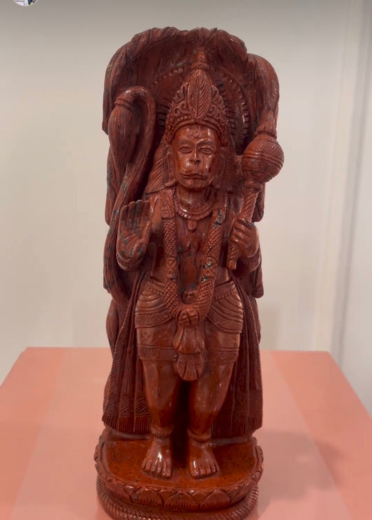 Lord hanuman in Red Jasper