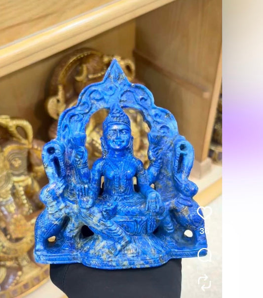 Laxmi ji in lapis lazuli