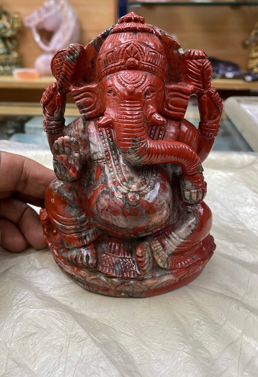 Red Jasper Ganesha