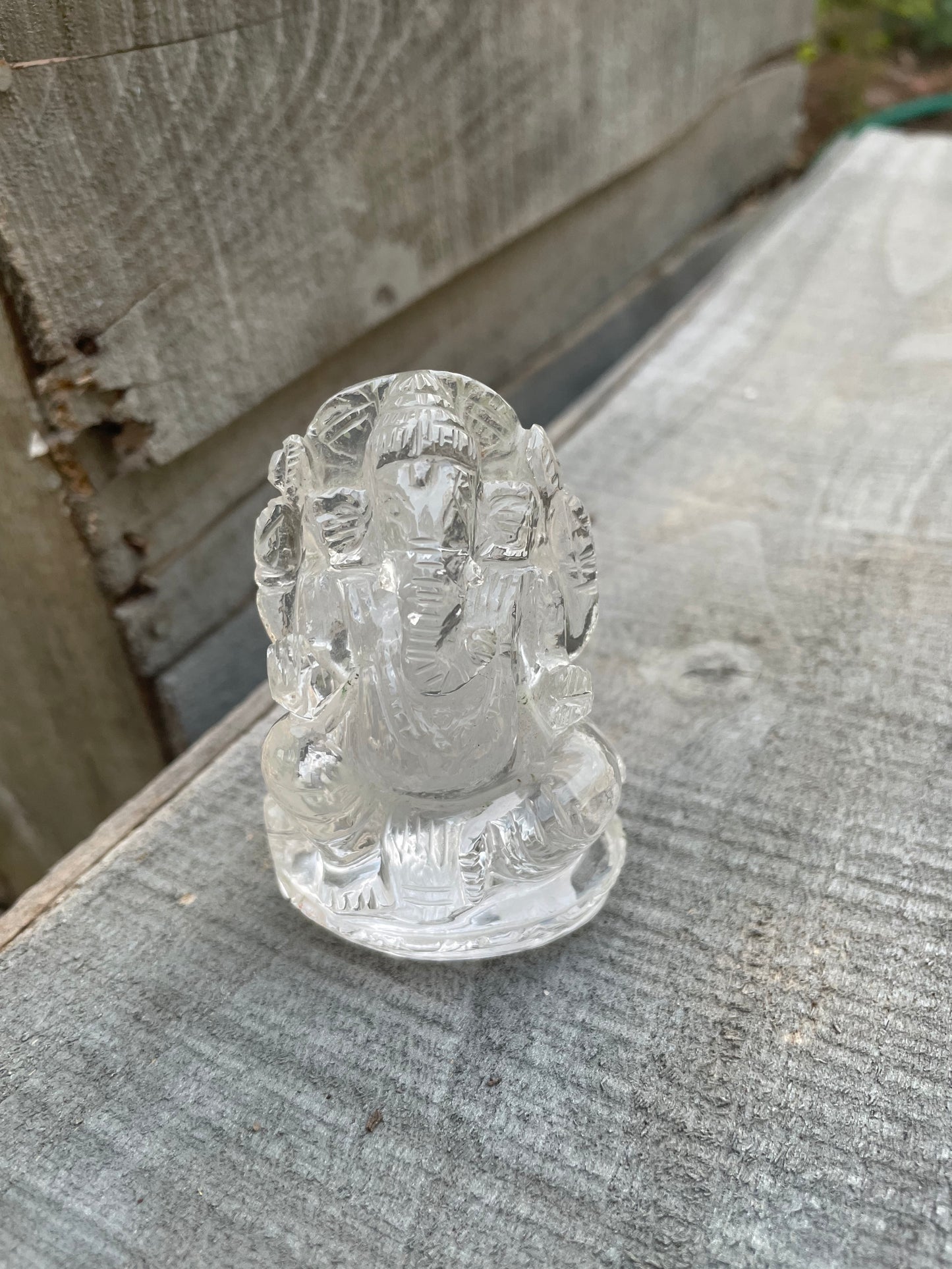 Clear quartz Ganesha