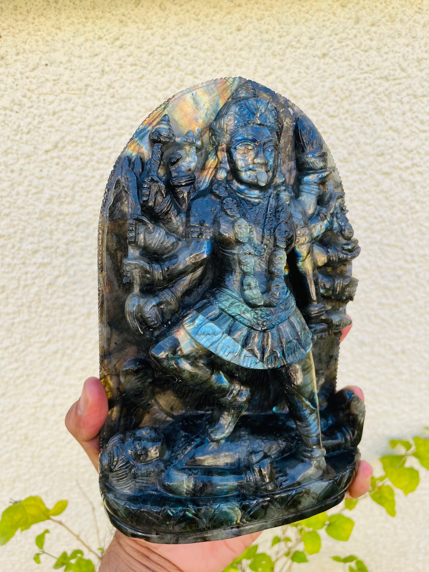 Goddess kaali in Labrodorite