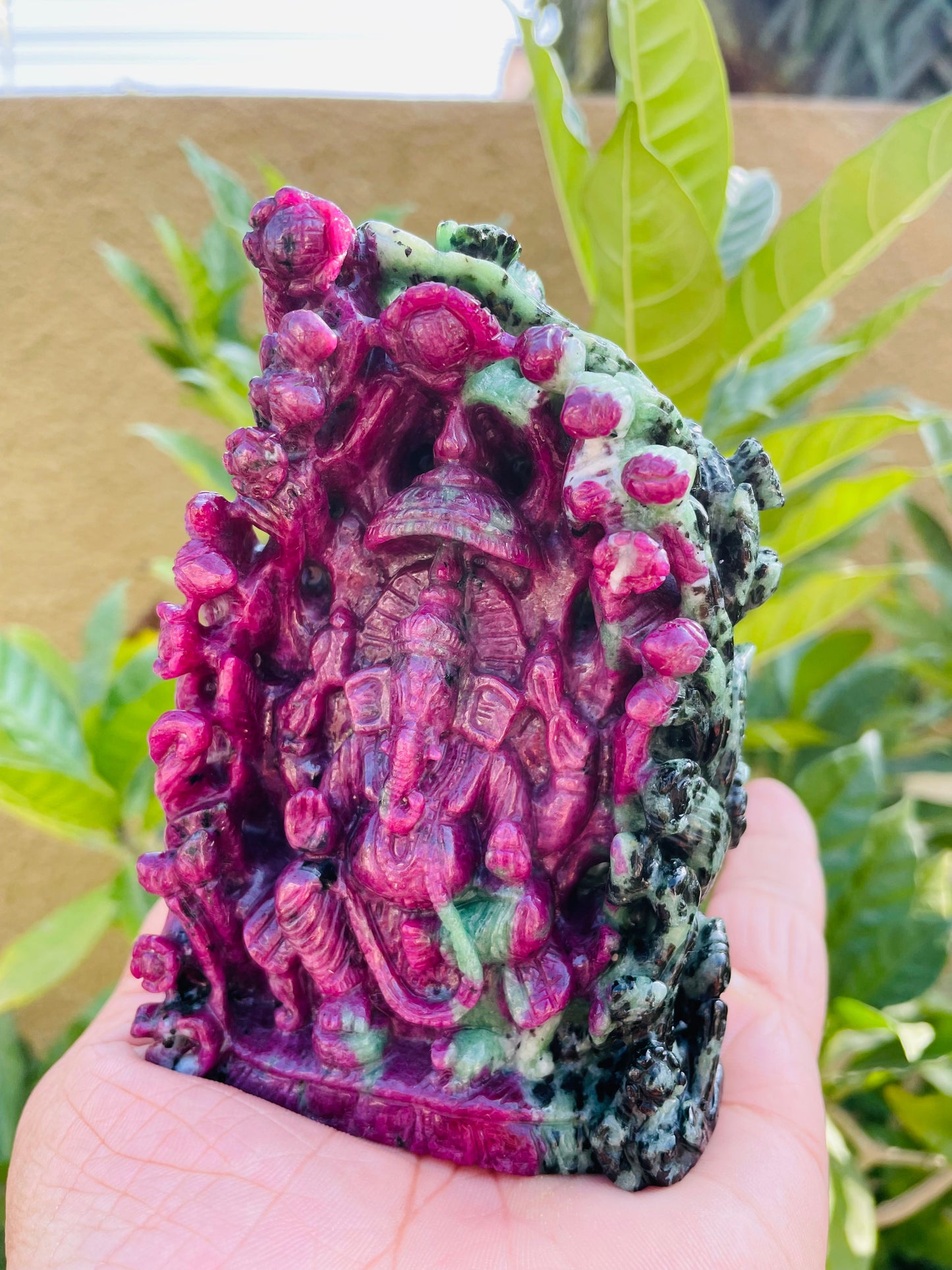 Ruby Zoisite Ganesha