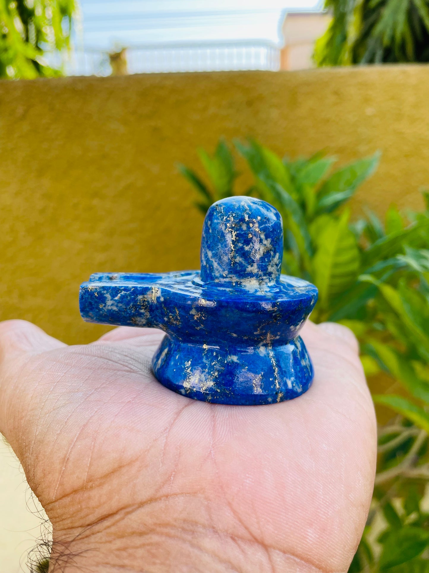 Shiv ling in Lapis lazuli