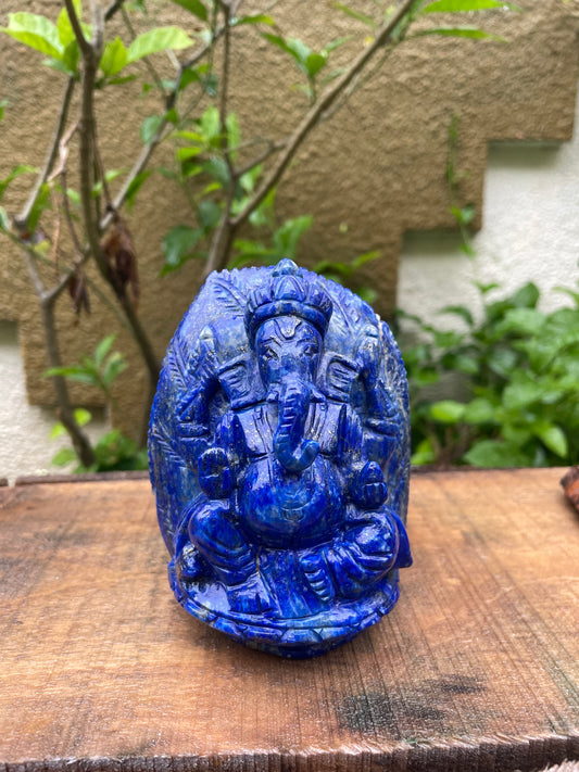 Lapis lazuli Ganesha