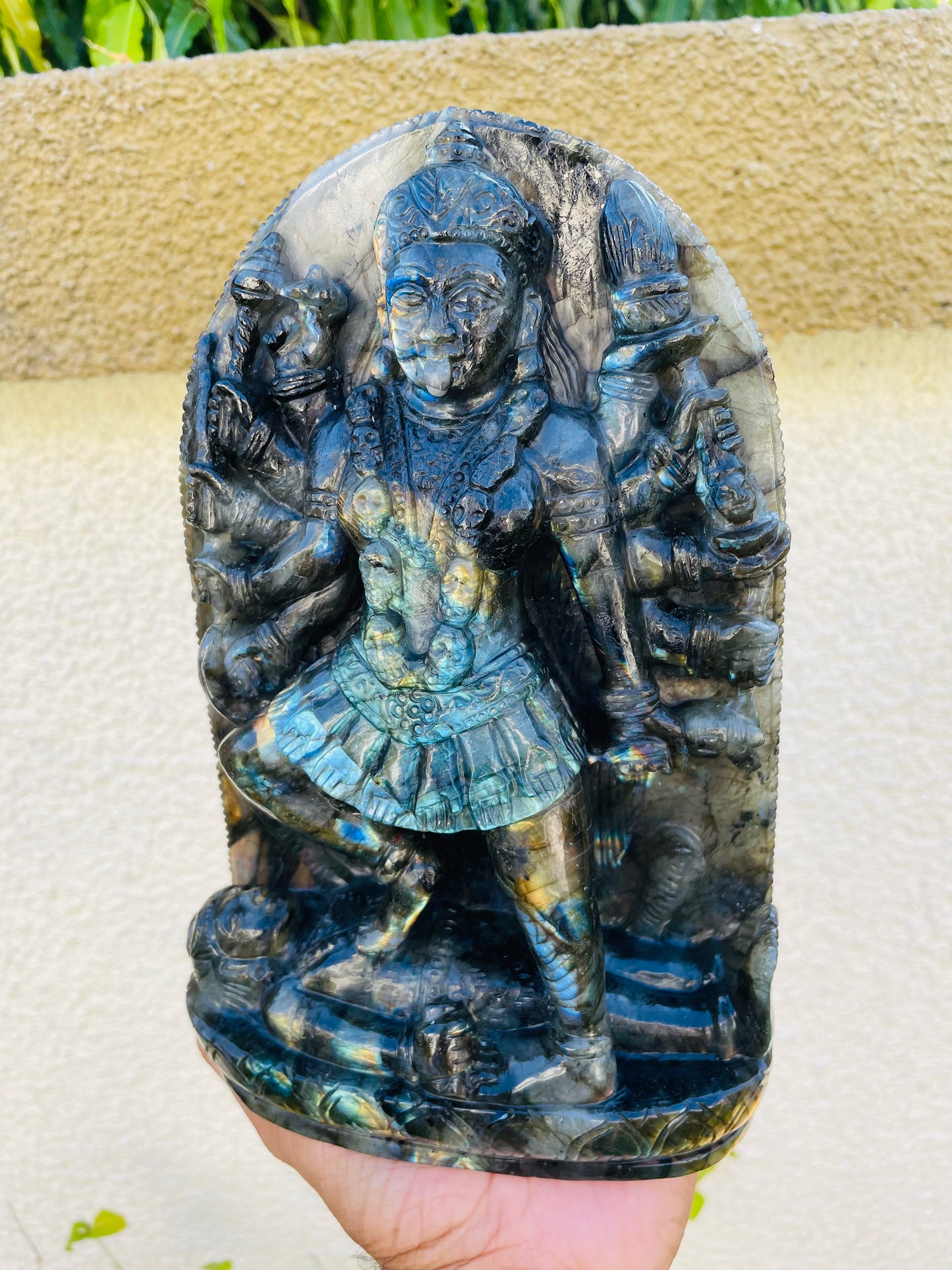 Goddess kaali in Labrodorite