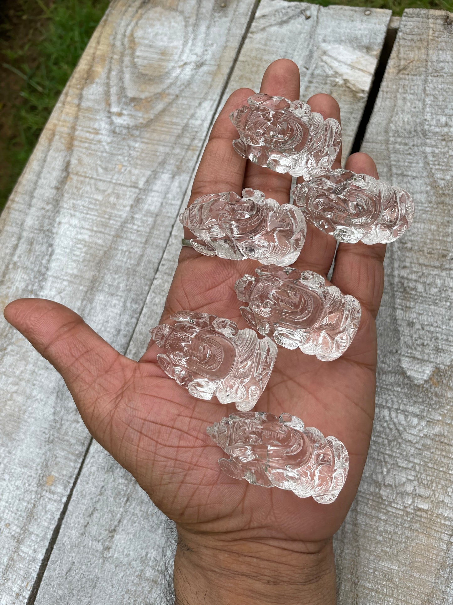 Clear quartz Ganesha