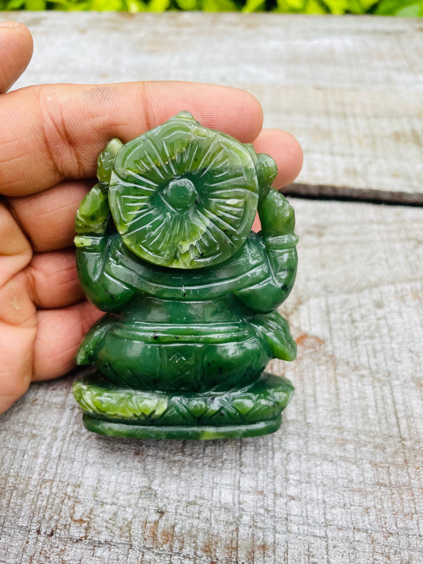 Nephrite jade ganesha