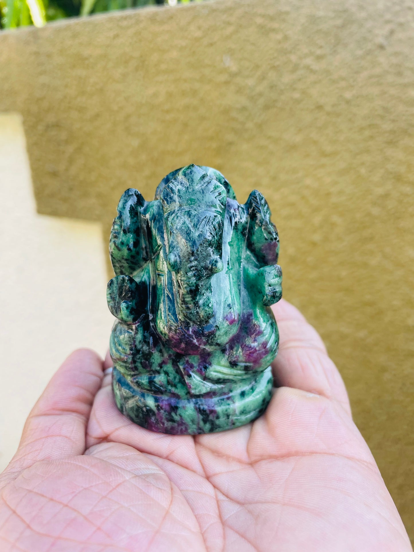 Ruby zoisite Ganesha