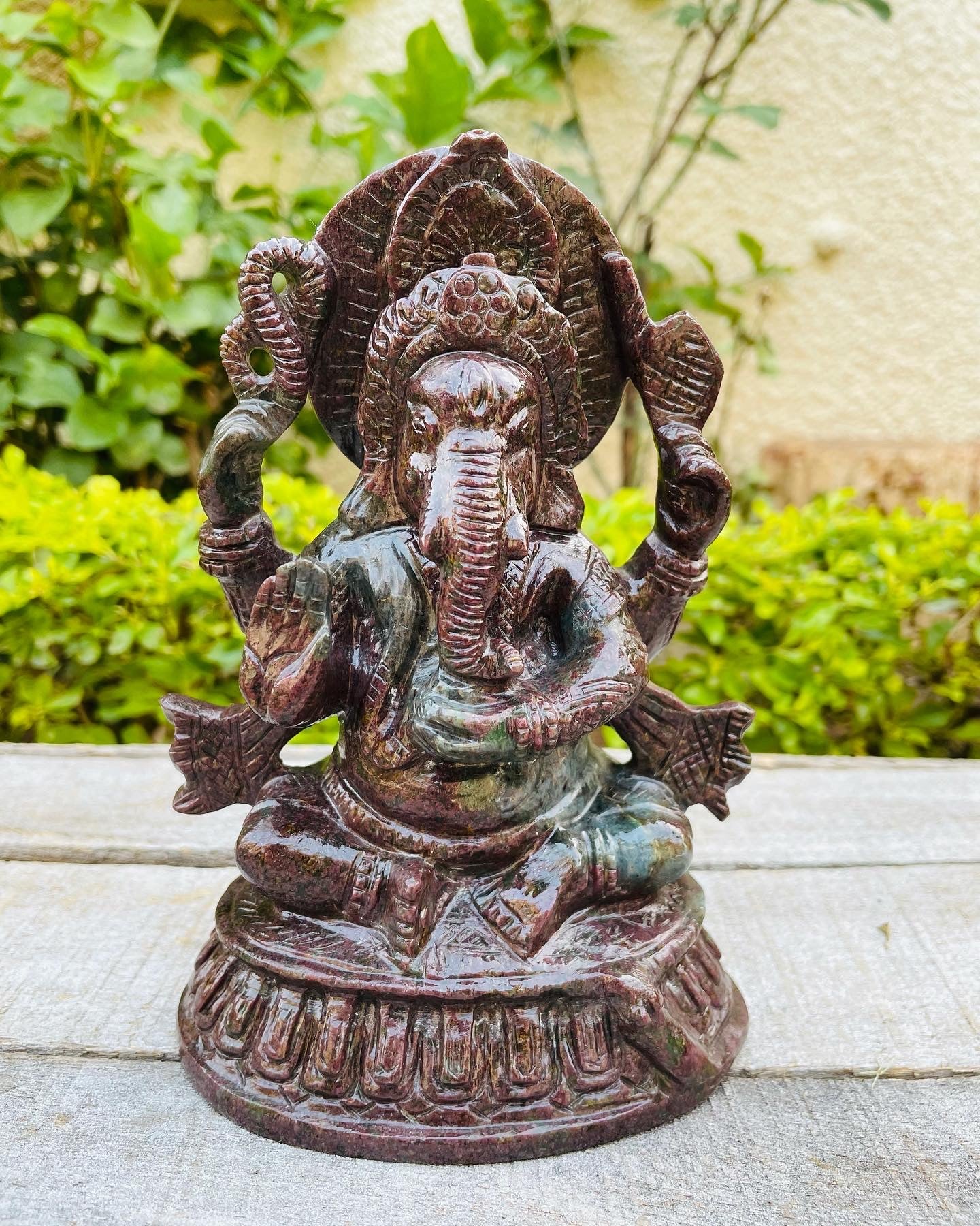 Ruby kyanite Ganesha