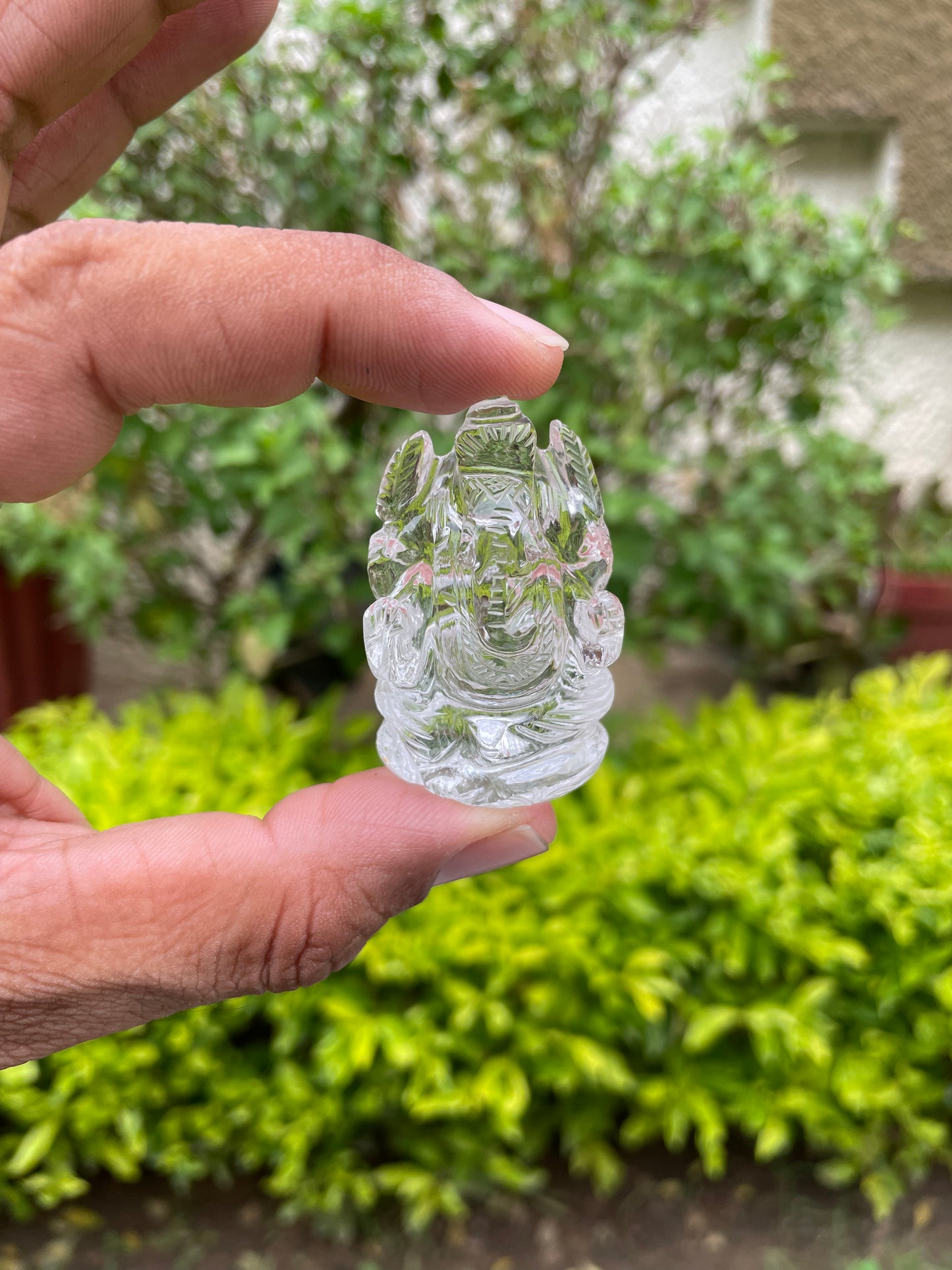 Clear quartz Ganesha