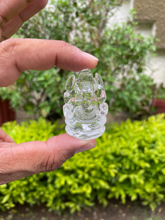 Clear quartz Ganesha