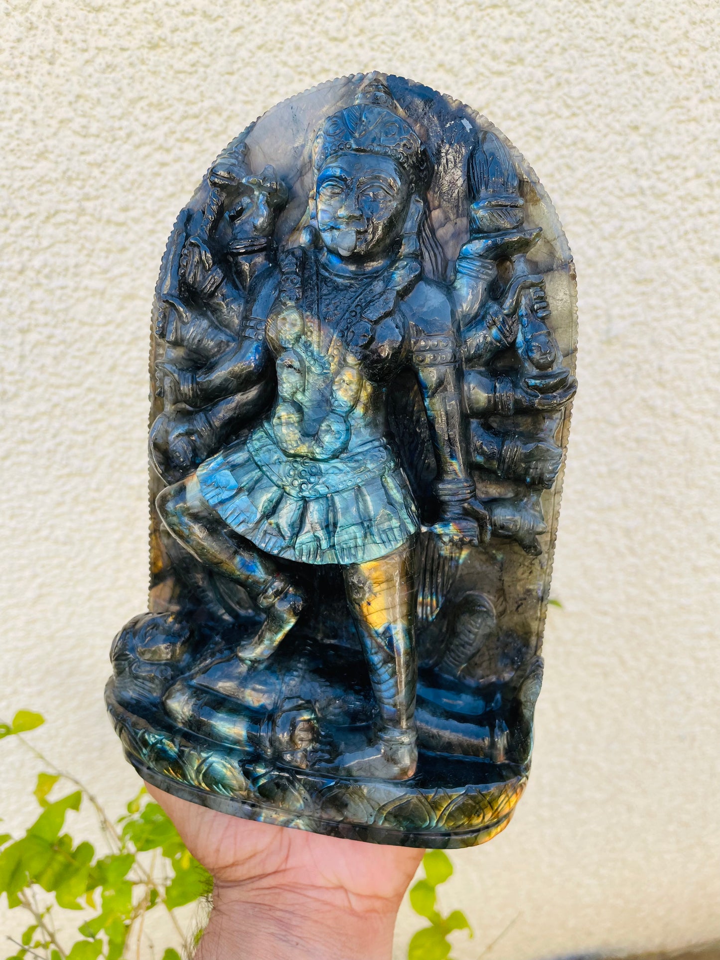 Goddess kaali in Labrodorite