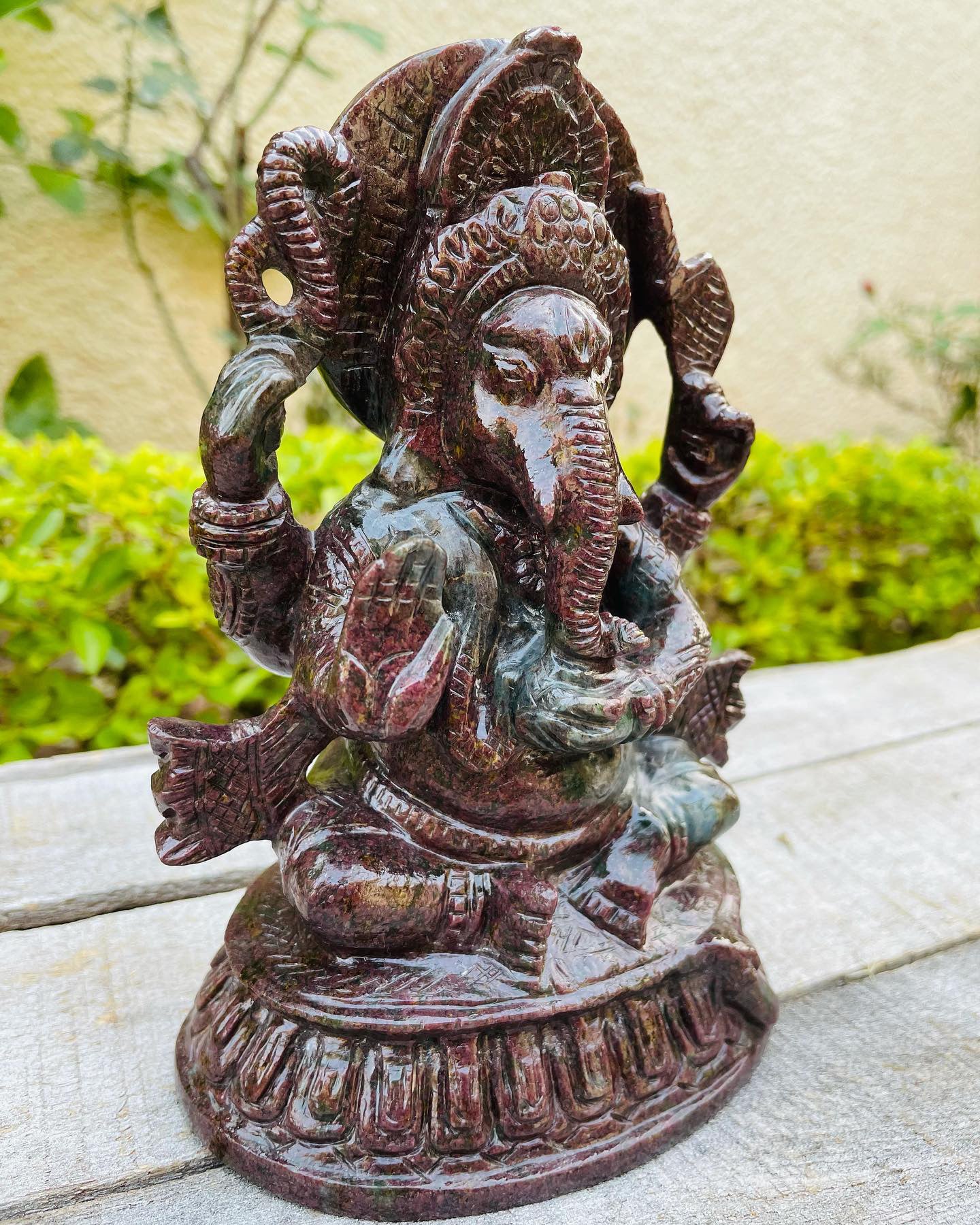 Ruby kyanite Ganesha