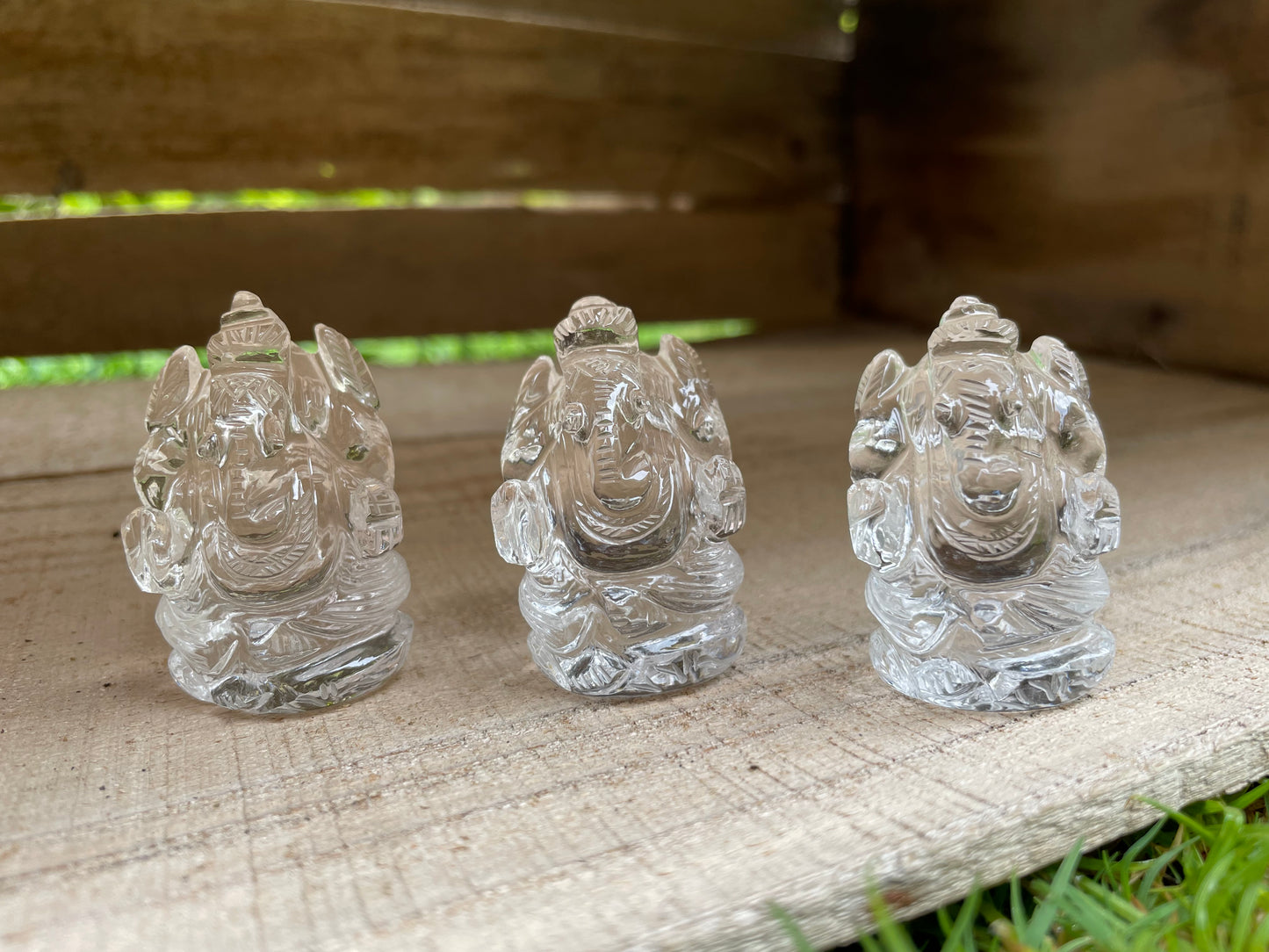 Clear quartz Ganesha