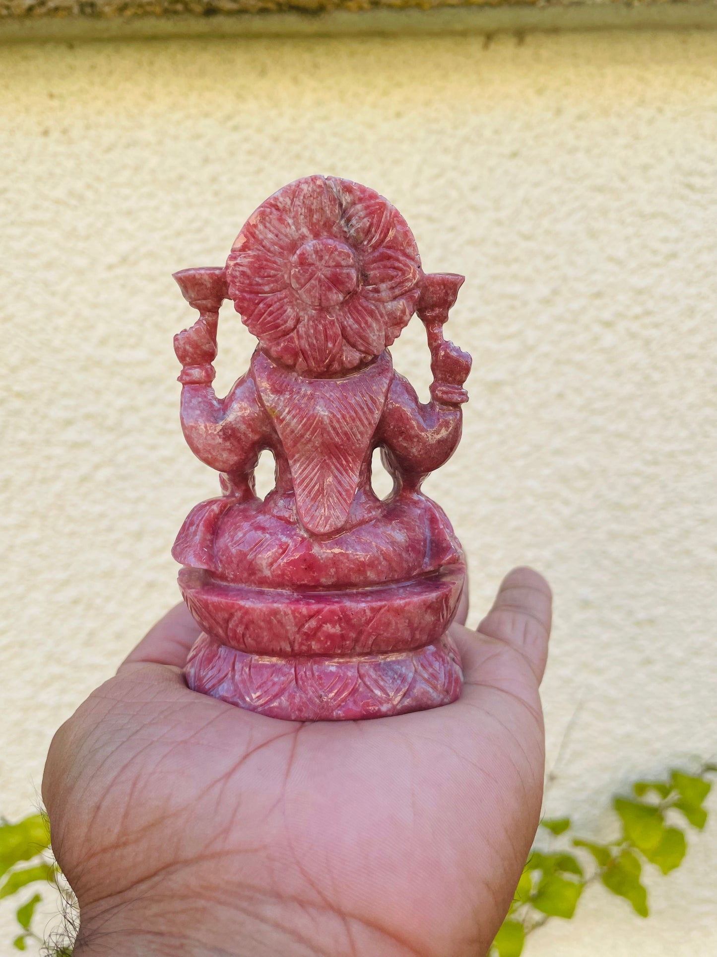 Goddess Laxmi in Thulite Gemstone