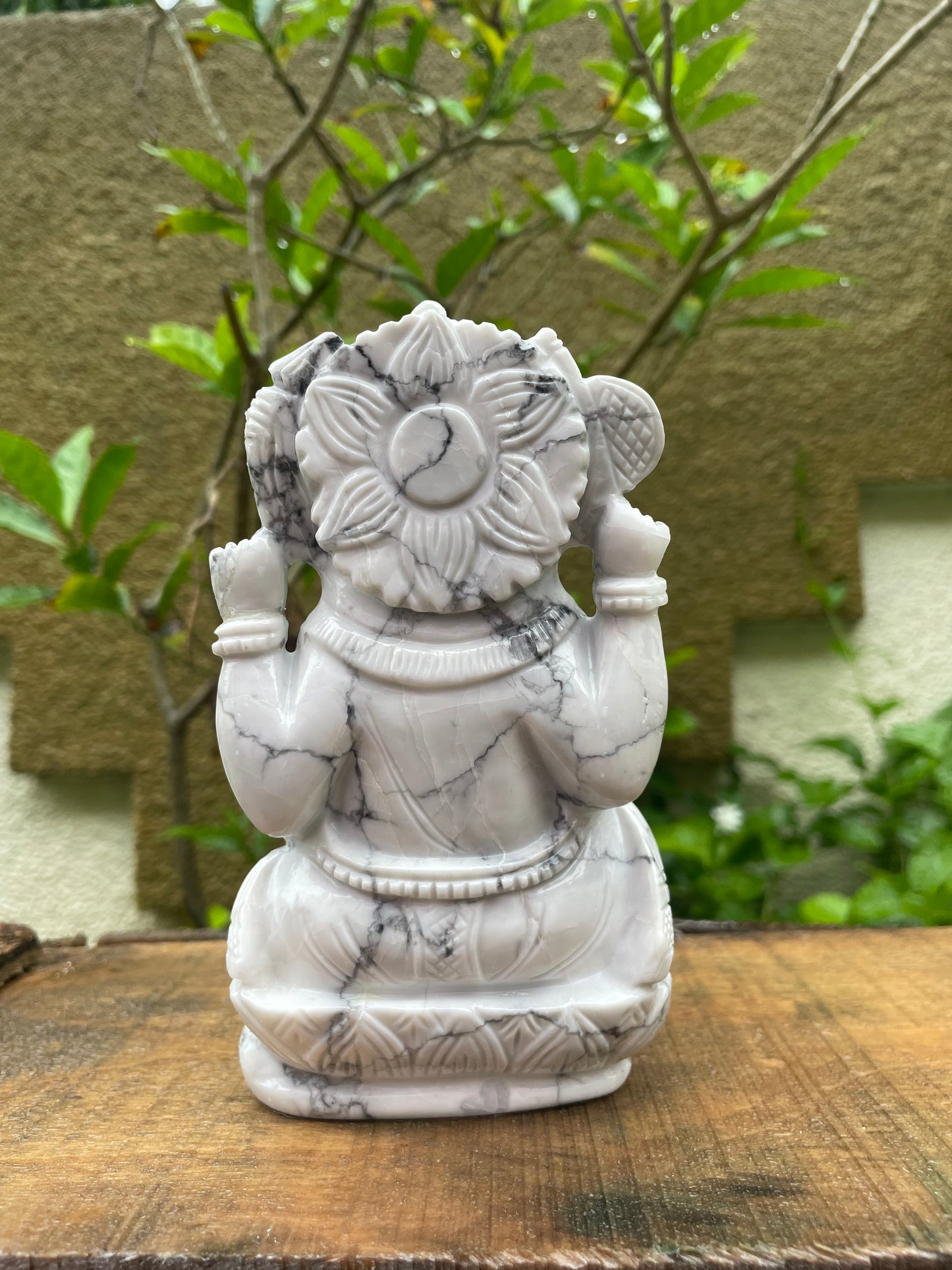 Ganesha in Howlite Gemstone