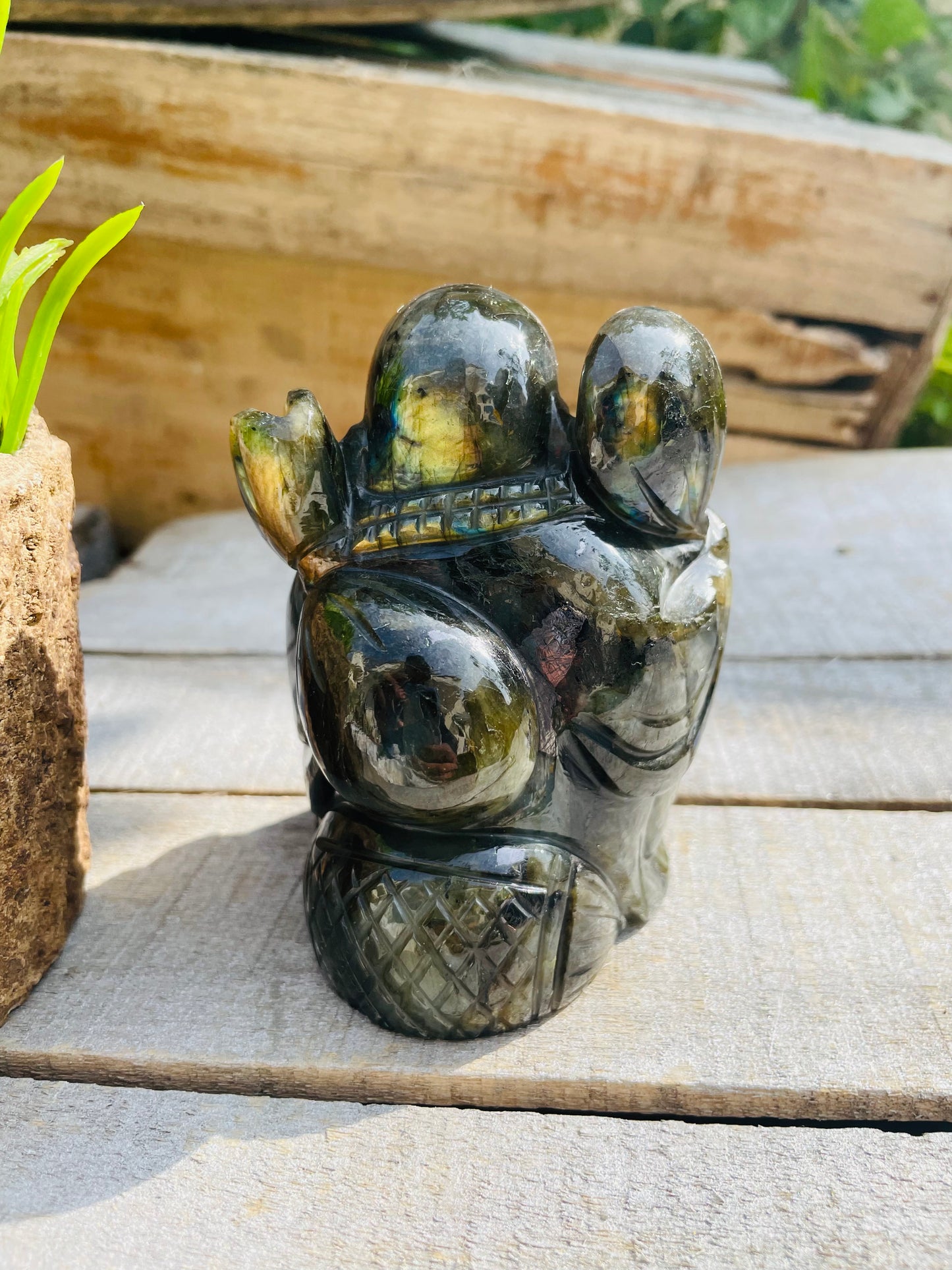 Labradorite Laughing buddha