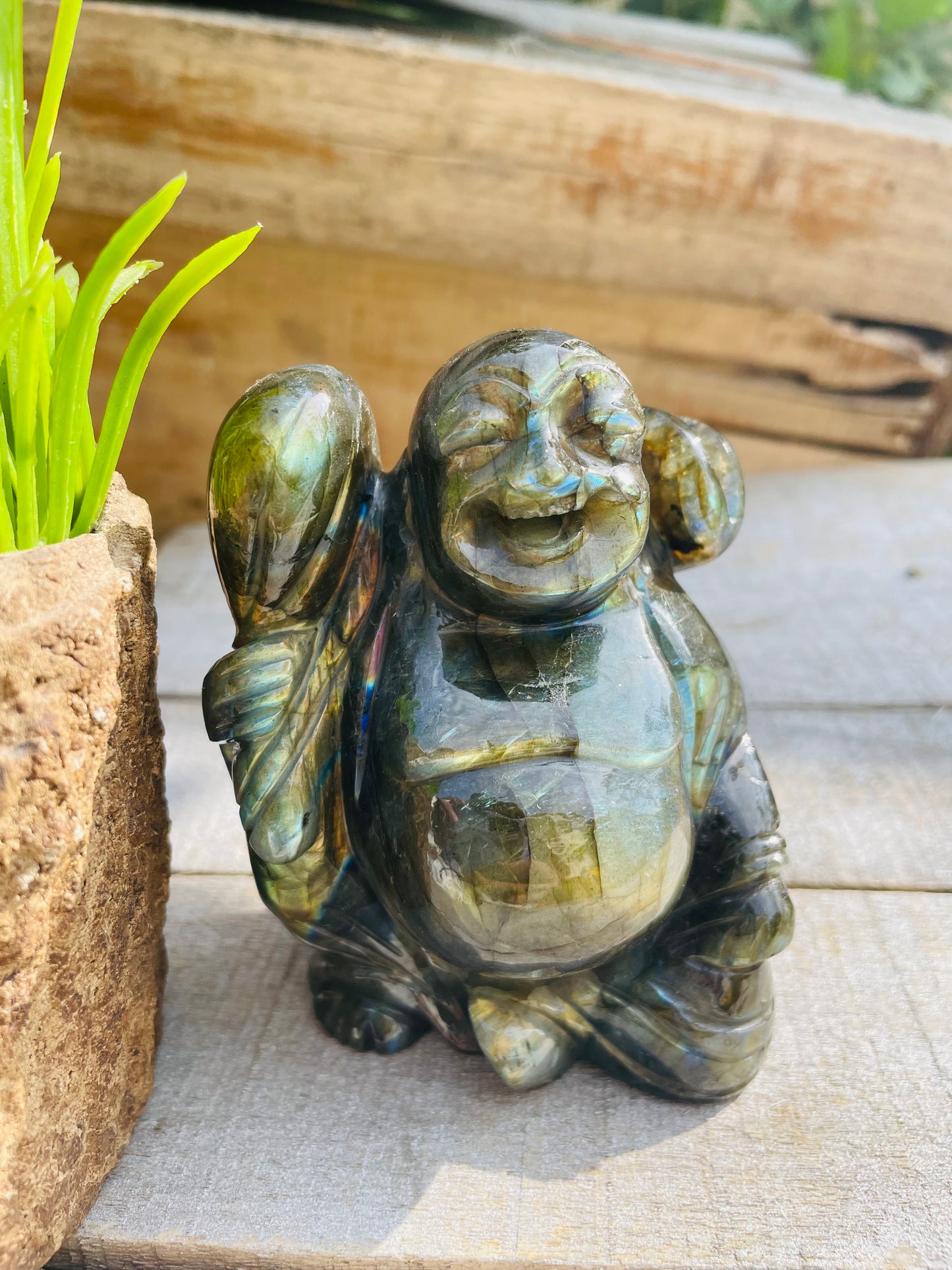 Labradorite Laughing buddha