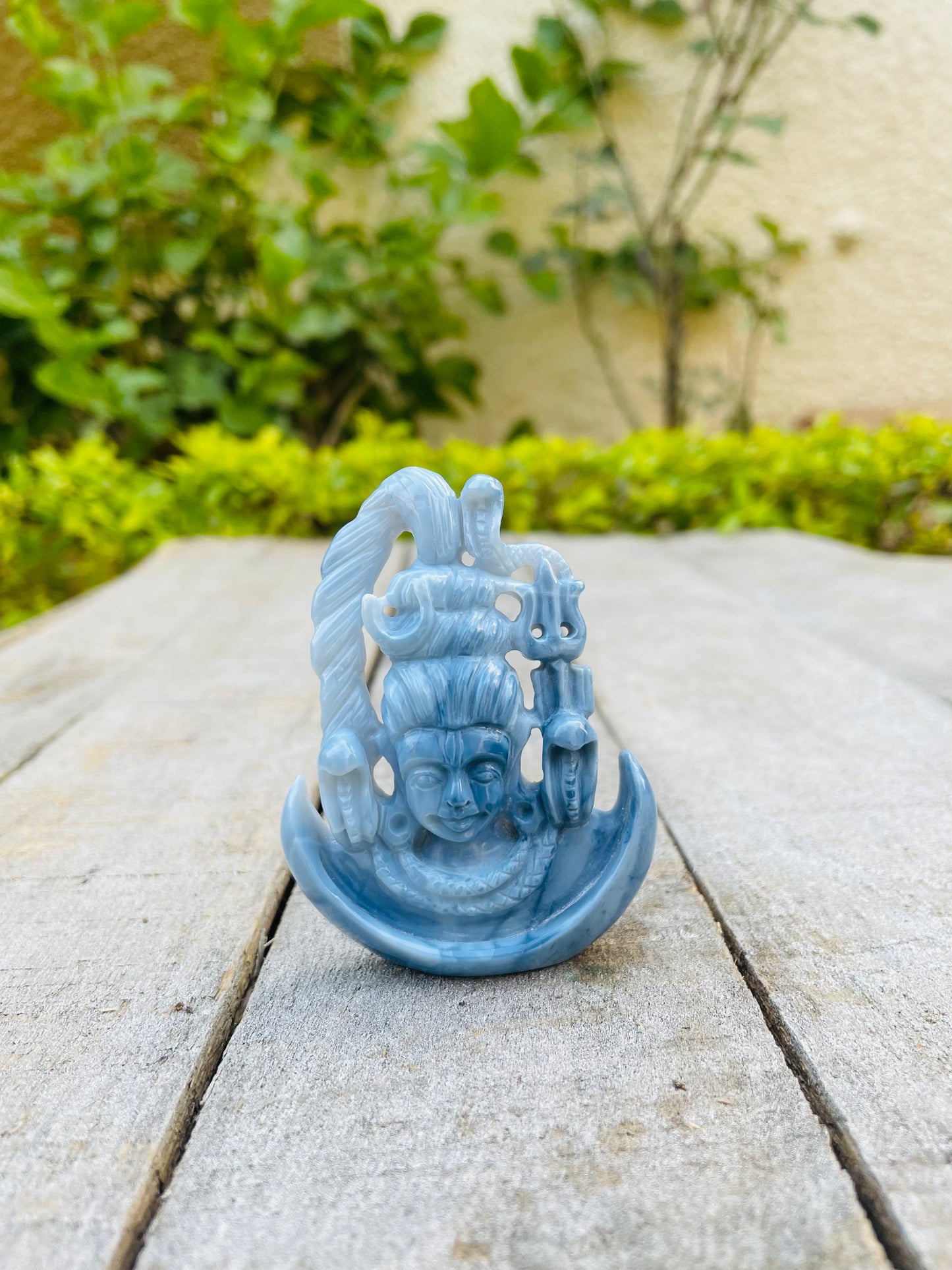 Blue Opal shiva head