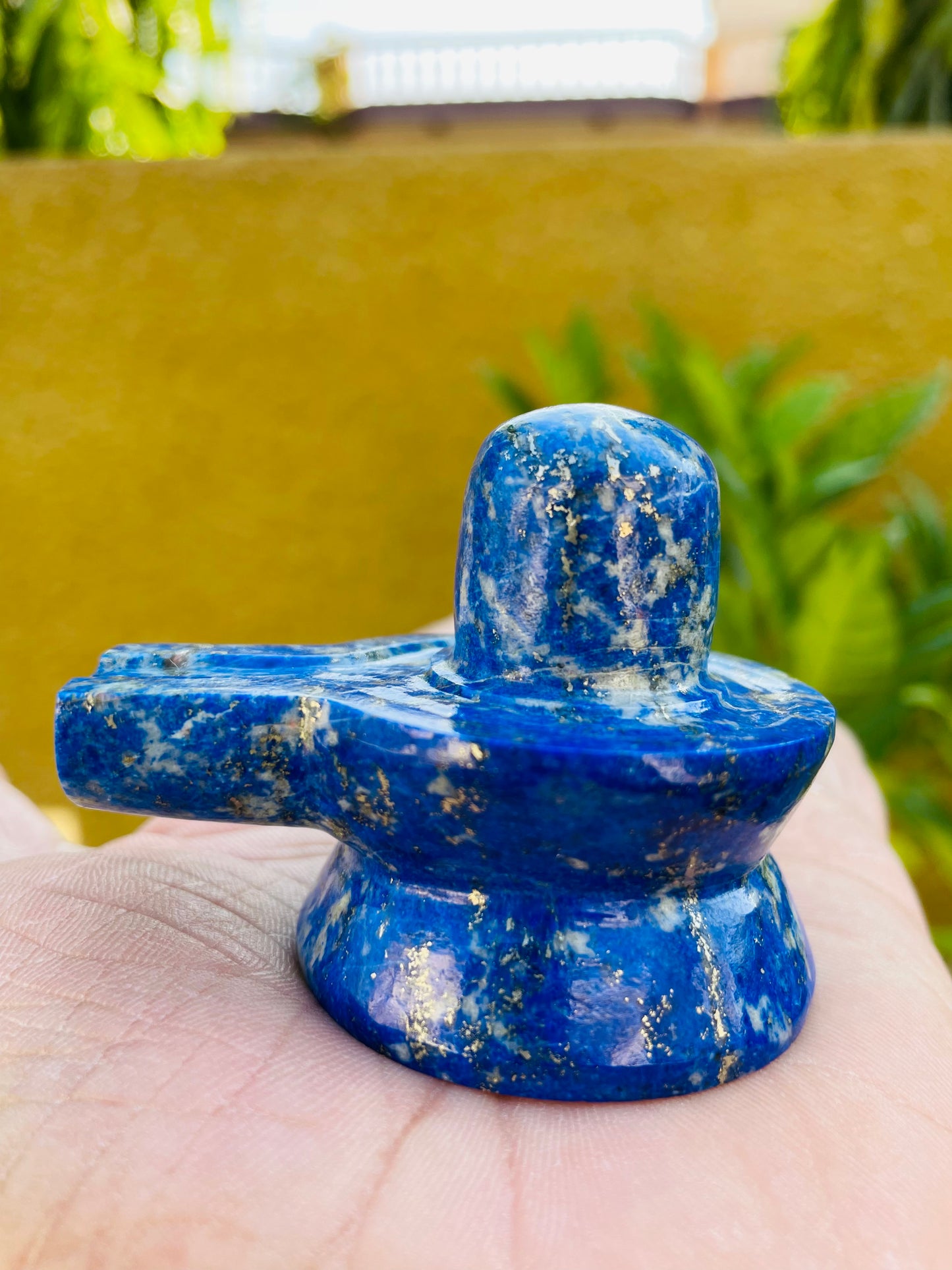 Shiv ling in Lapis lazuli