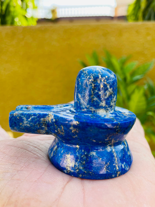 Shiv ling in Lapis lazuli