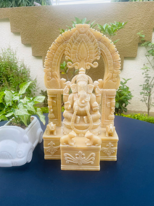 Ganesha in Ivory stone