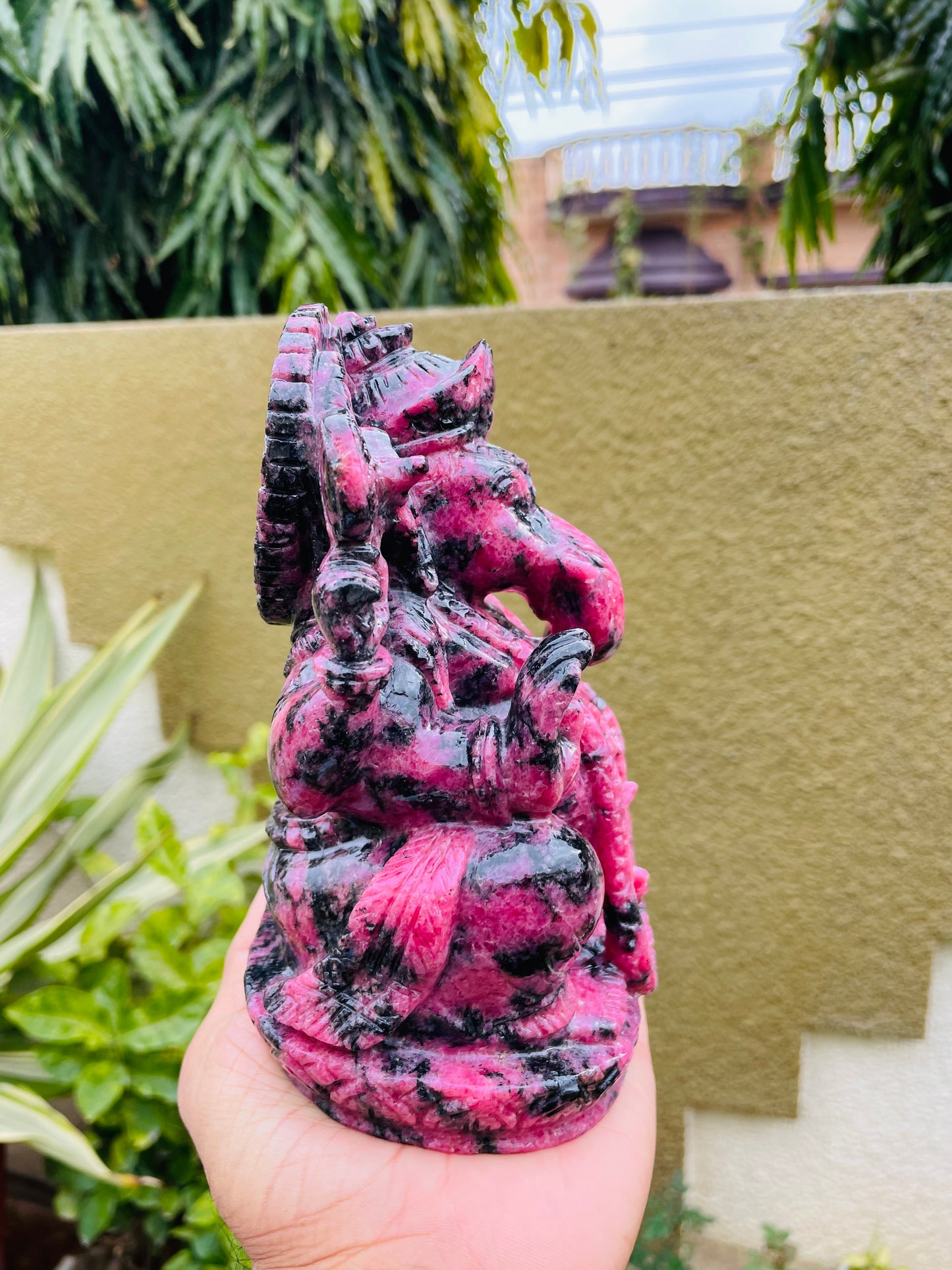 Rhodonite Ganesha