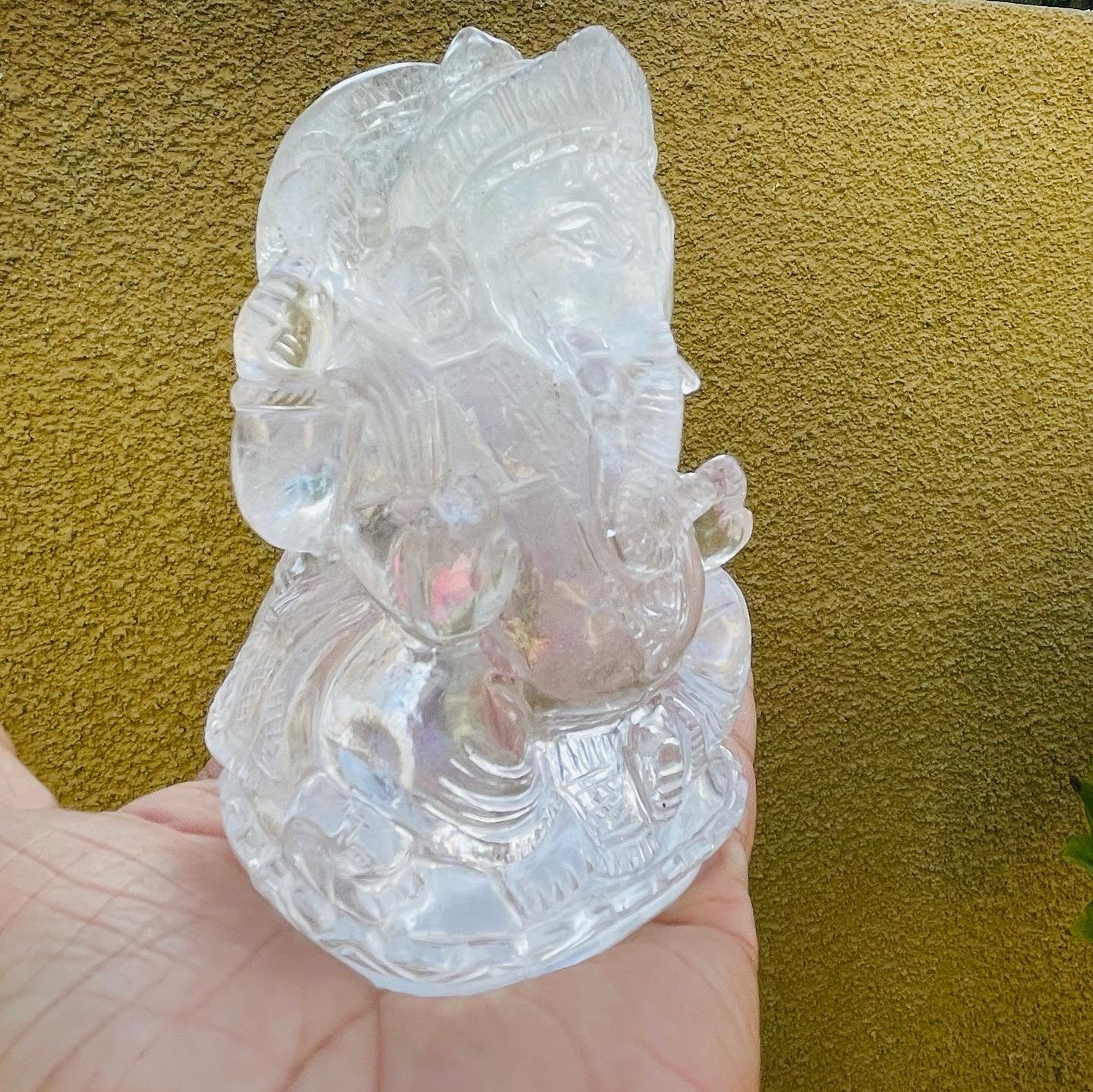 Clear quartz Ganesha