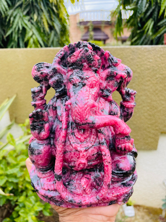 Rhodonite Ganesha