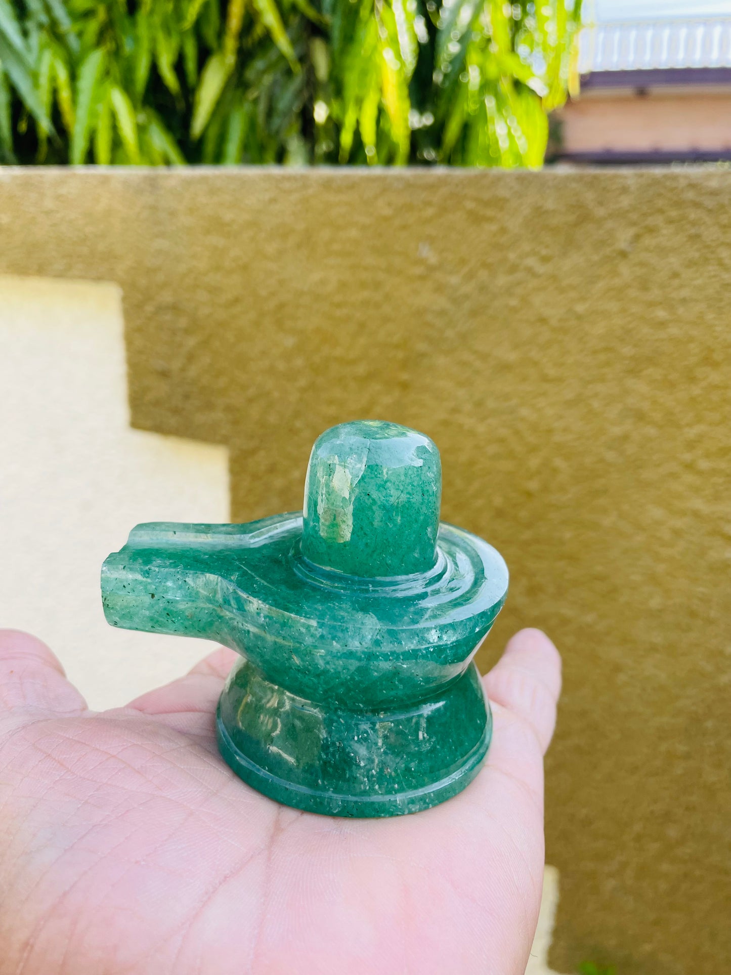 Shivlingam in Green Cherry Quartz