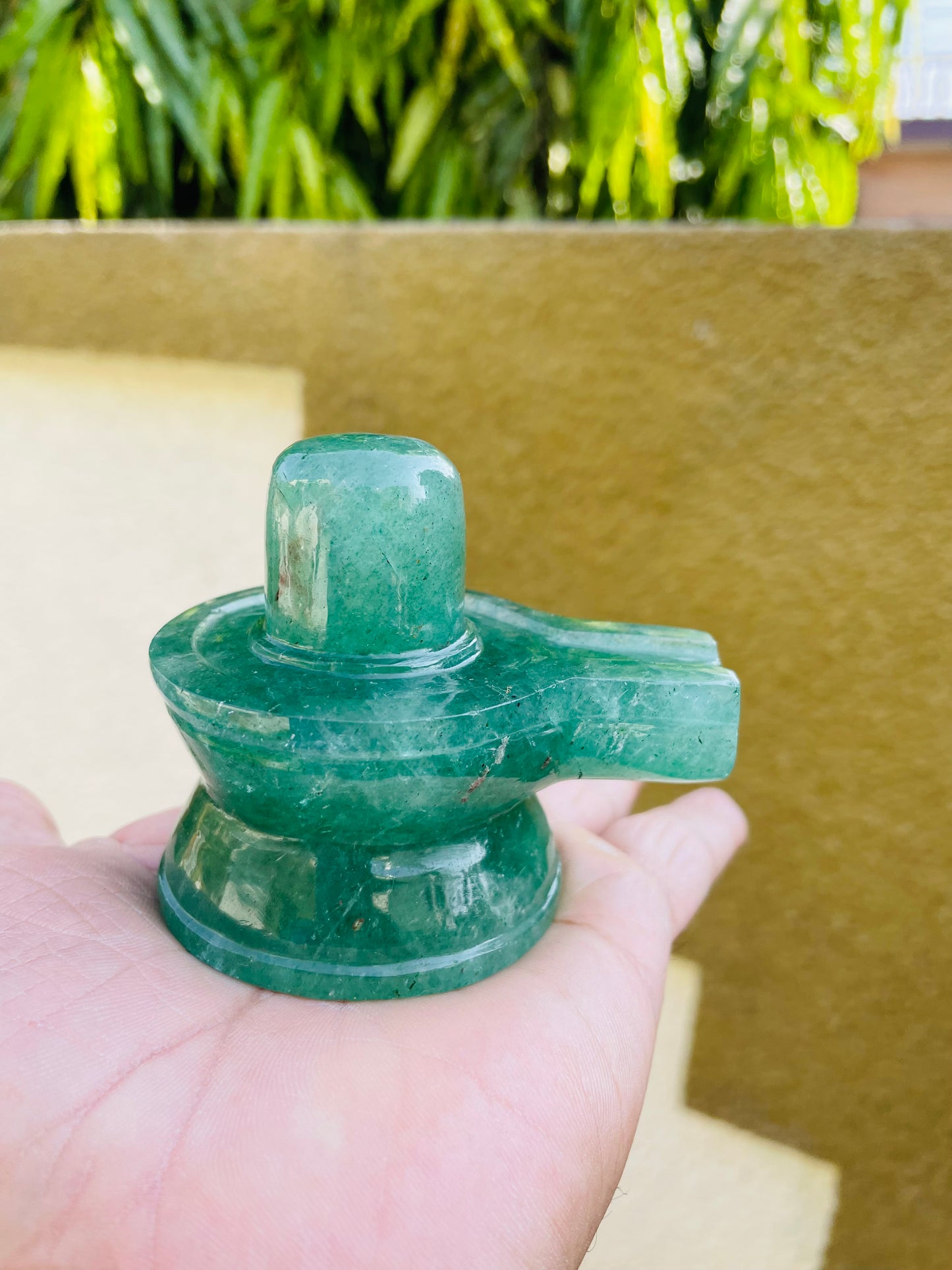 Shivlingam in Green Cherry Quartz