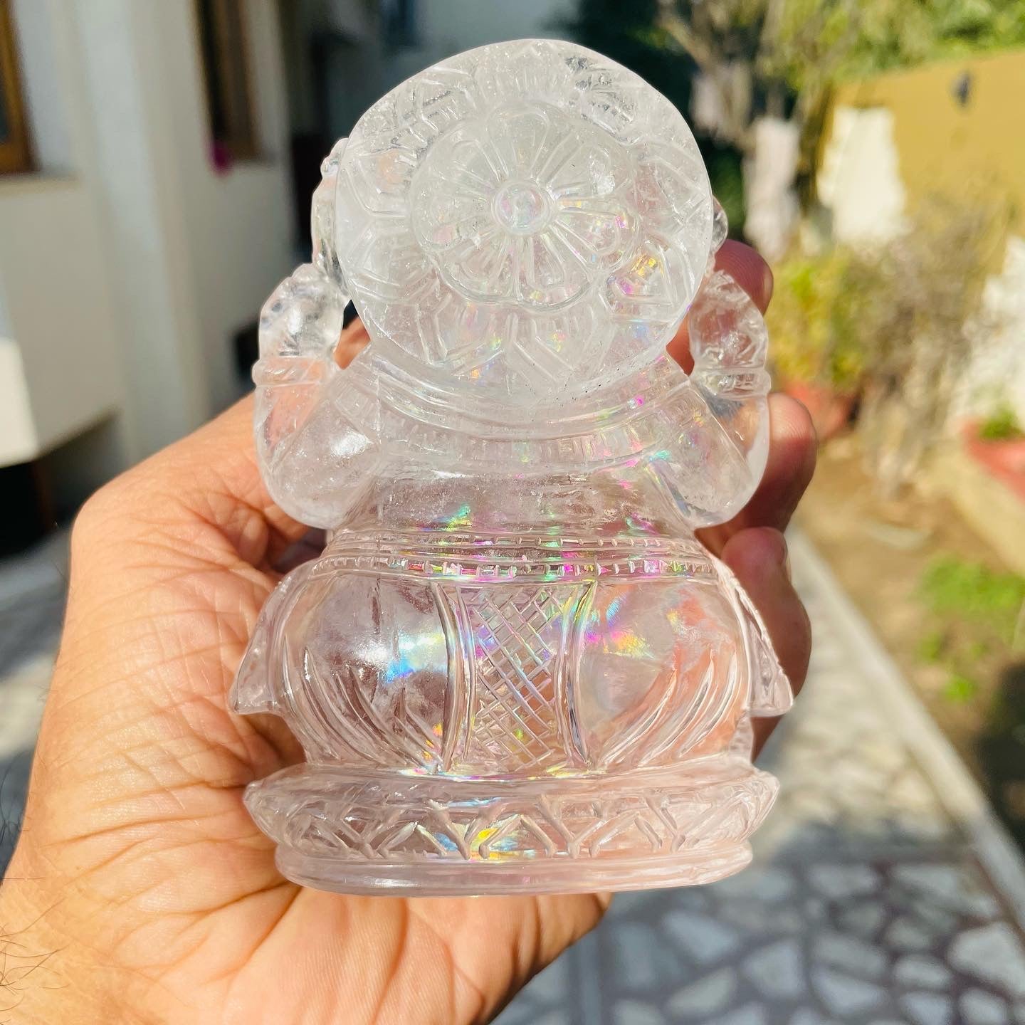 Clear quartz Ganesha