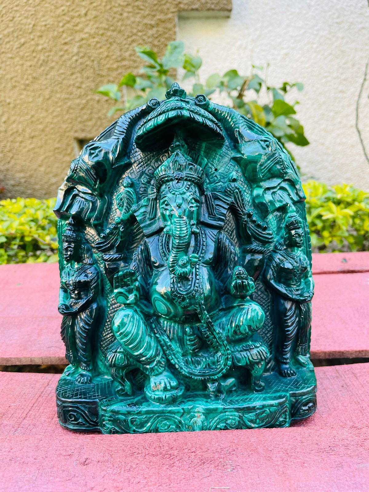 Malachite Ganesha